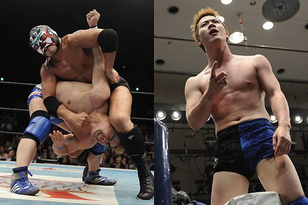 サスケ なんと 卍固め で好発進 ハヤト 金本を締め落として劇的勝利 新日本プロレスリング
