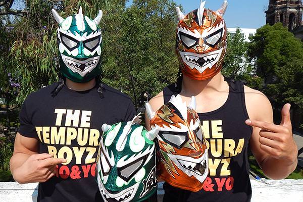プロレス 風神（小松洋平）雷神（田中翔）応援マスク　SHO YOH　コスプレ 完売致しました】メキシコから『風神&雷神 応援マスク』が新着!! | 新