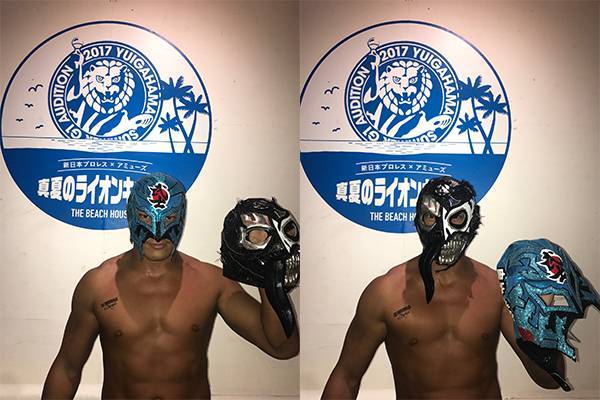 新日本プロレス ロスインゴベルナブレス BUSHI 試合着用直筆サイン入 マスク 新日本プロレス ロスインゴベルナブレス BUSHI 試合着用直筆