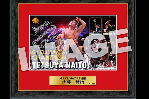 新日本プロレス　内藤哲也　直筆サイン入り　2017年G1クライマックス優勝 新日本プロレス内藤哲也直筆サイン入り2017年G1クライマックス優勝