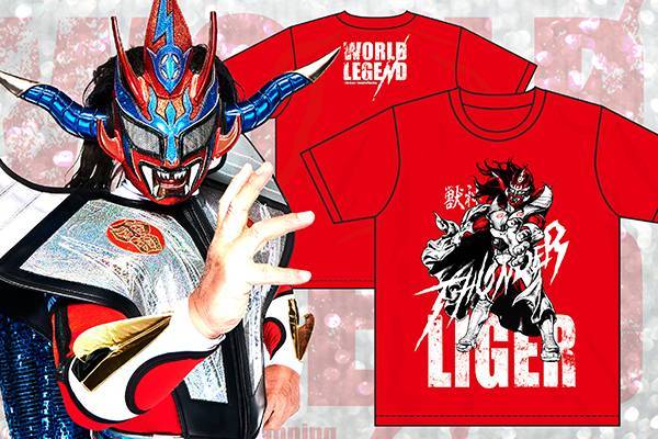 獣神サンダーライガー×アートジャンキー/世界の獣神Tシャツ 新日本プロレス 獣神サンダーライガー×アートジャンキー/世界の獣神Tシャツ