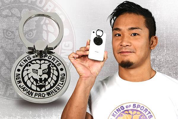 熊谷 後楽園 両国に先駆けて先行発売 ハングマン ペイジ Tシャツ ライオンマーク モバイルリングスタンド が完成 新日本プロレスリング