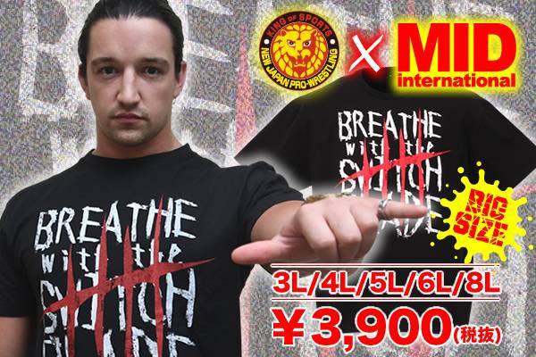 新日本プロレス ジェイホワイト BREATHE Tシャツ 新品 バレットクラブ ジェイ・ホワイト「BREATHE」Tシャツ [新日本プロレスリング