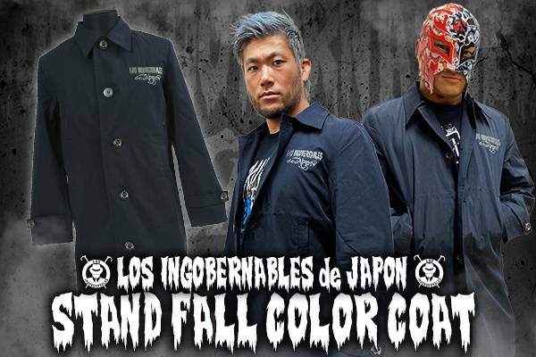 新日本プロレス　LOS INGOBERNABLES de JAPONコート 闘魂SHOP通販サイト限定アイテム！『L・I・J ステンカラーコート