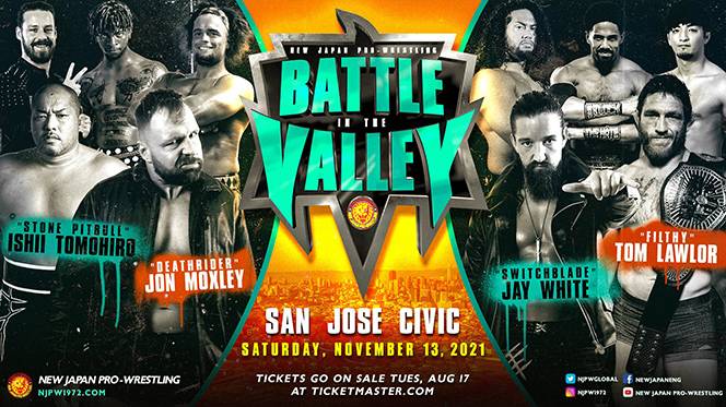 現地時間 11月13日 土 今度はカルフォルニア州サンノゼでビッグマッチ決定 大会名は Battle In The Valley 新日本プロレスリング 現地時間 11月13日 土 今度はカルフォルニア州サンノゼでビッグマッチ決定 大会名は Battle In The Valley 新日本プロレスリング