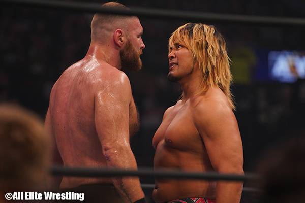 待ったなし！“AEW暫定世界王座戦”を前に、棚橋とモクスリーが一夜合体