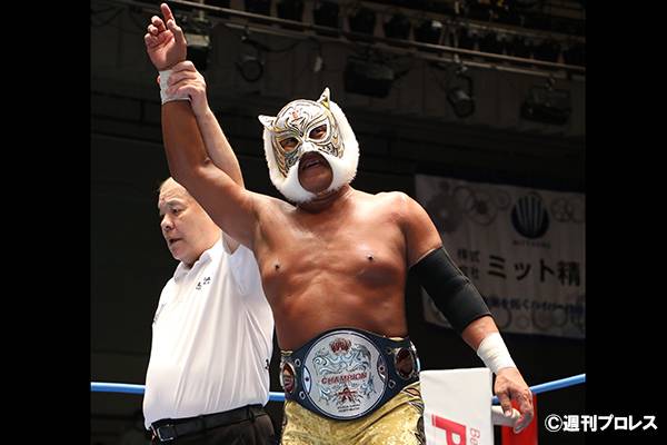 全日本プロレス50周年大会世界jr戦)タイガーマスクのYN製プロレス