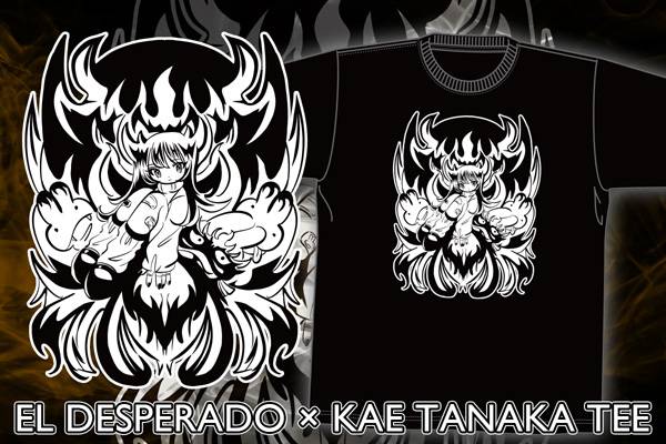 エル・デスペラード選手と人気イラストレーター田中かえさんのコラボ