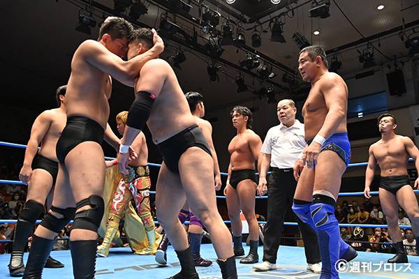 永田＆中島＆大岩＆藤田が、宮原＆野村＆井上＆安斎と白熱のケンカ