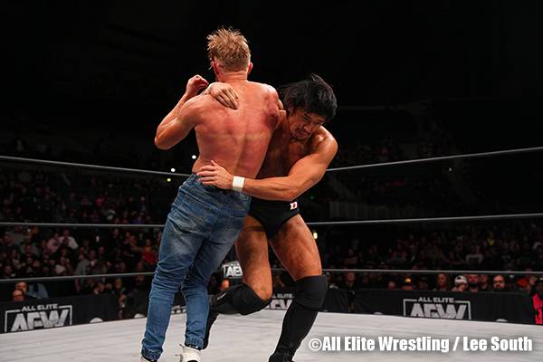 AEWマットで、柴田勝頼がオレンジ・キャシディのAEWオール