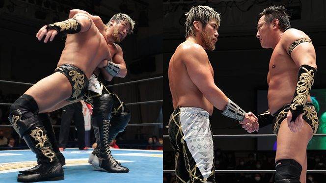 開幕から大死闘！吹っ切れたSANADAがタイチを“新技”で壮絶撃破！『NEW JAPAN CUP』1回戦突破！ 試合後は、聖帝と握手を交わす…!!【3.5後楽園結果】
