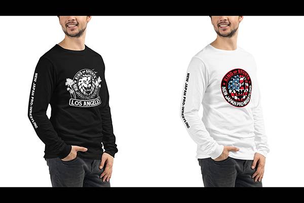 激レア 希少 90's 長袖 ラグラン Tシャツ 新日本プロレス 紺 未使用