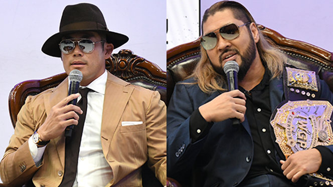 自称王者・EVILは途中退席！現王者・SANADAは“ランバージャック戦”を提案、さらに「自分がEVILの事を一番知ってる」と自信!!【9.19 ABEMA会見】
