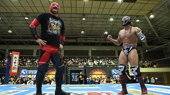『SUPER Jr.TAG LEAGUE』怒涛の開幕！ メインは、H.O.Tの無法乱入を蹴散らし、BUSHI&ティタンが大逆転勝利＆好発進！