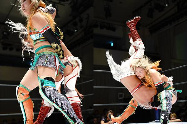 STARDOMのリングで、“STRONG女子王者”ジュリアが、壮麗亜美を相手に