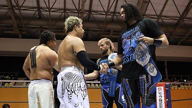 “毘沙門がWAR DOGSに執念の逆転勝利！ヒクレオ&ELPがTMDKとの大接戦を制す！『WORLD TAG』優勝決定戦はIWGPとSTRONGのタッグ王者対決に!!【12.8鹿児島結果】” はロックされています	 毘沙門がWAR DOGSに執念の逆転勝利！ヒクレオ&ELPがTMDKとの大接戦を制す！『WORLD TAG』優勝決定戦はIWGPとSTRONGのタッグ王者対決に!!【12.8鹿児島結果】