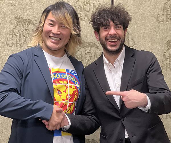AEWのトニー・カーン社長と棚橋弘至が合同興行へ向けて会談！日本時間