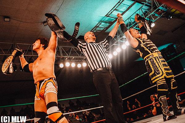 小島聡＆OKUMURAの“CozyMAX”がMLW世界タッグ王座を奪取！小島は