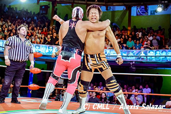 現地時間 :5月25日、小島聡選手がCMLL・アレナコリセオ大会に参戦し