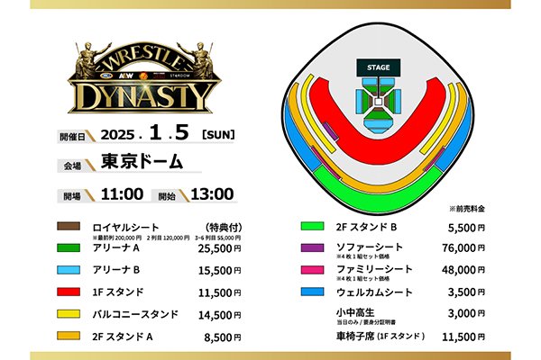 2025年は”イッテンゴ”も開催!『WRESTLE DYNASTY』1月5日(日 2025年は”イッテンゴ”も開催!『WRESTLE DYNASTY』1月5日(日