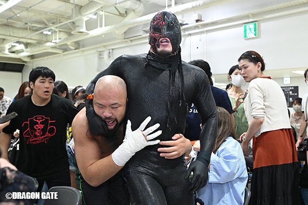 ドラゴンげーと Triangle Gate Championship BxB Hulk/Susumu/Kagetora vs
