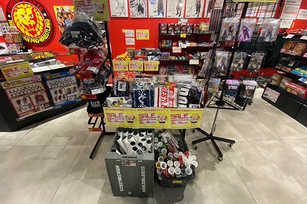 闘魂SHOP水道橋店】ワゴンセール開催!!対象の雑貨やタオルが30～50