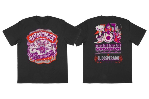 打首獄門同好会 × エル・デスペラード』のコラボTシャツを闘魂SHOP通販