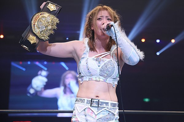 いまやIWGP女子＝岩谷麻優というか、これは自分のベルトだと思ってます