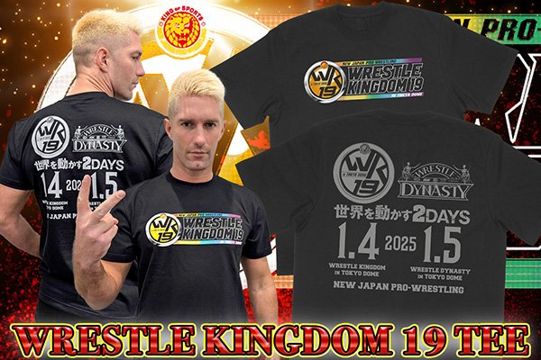 ドーム新商品第1弾！大会記念Tシャツ2種、IWGP世界ヘビー級