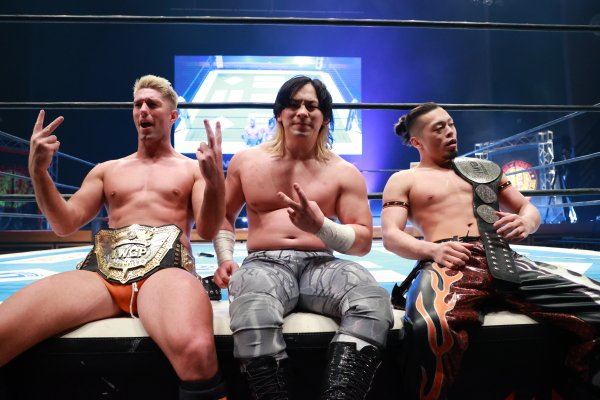 その名は『WRESTLING REDZONE』！ 棚橋が4.26広島の大会名を発表