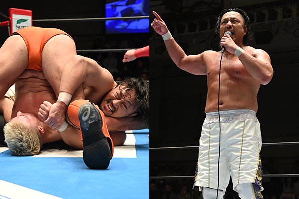 後藤 灼熱のIWGPダブル前哨戦は、後藤が“王者”ザックから直接フォール勝利