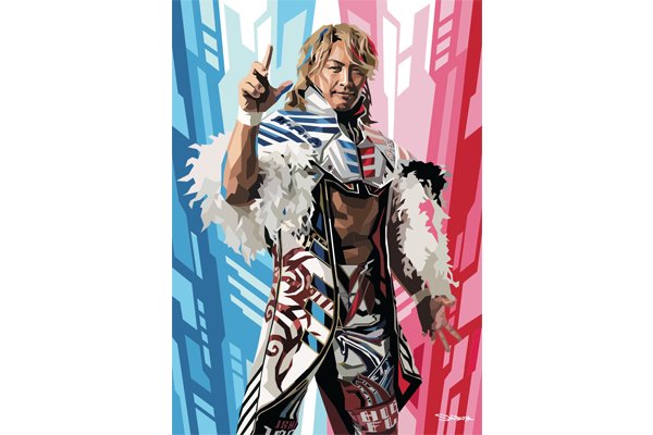 新日本プロレス エムアイカード」のSANADA選手ビジュアルが