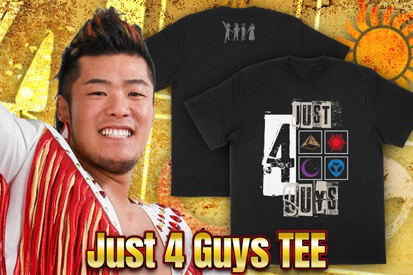 4.19後楽園大会から発売！辻陽太、Just 4 Guysの新作Tシャツが