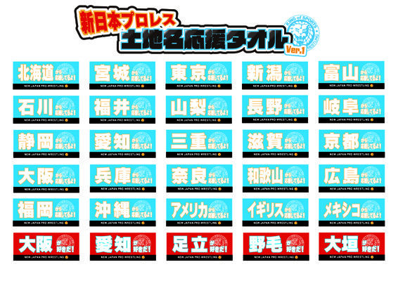 ビッグマッチで盛り上がっていこう！『土地名応援タオル(30種