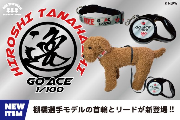 新日本プロレス × ドッグウェアー】“RUI THE WAN”に棚橋選手モデルの