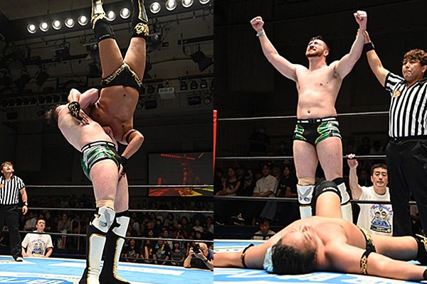 G135】ニューマンがタイチの厳しい攻撃を切り抜け激勝