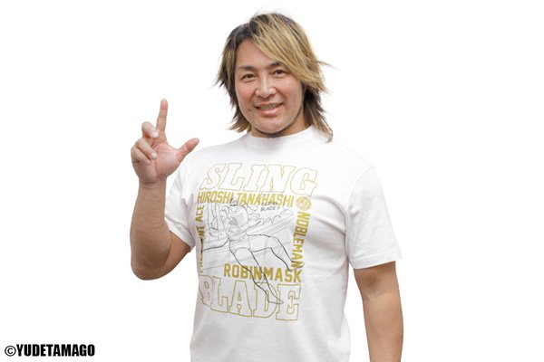 棚橋弘至選手が熱望！キン肉マンコラボTシャツに「ロビンマスク