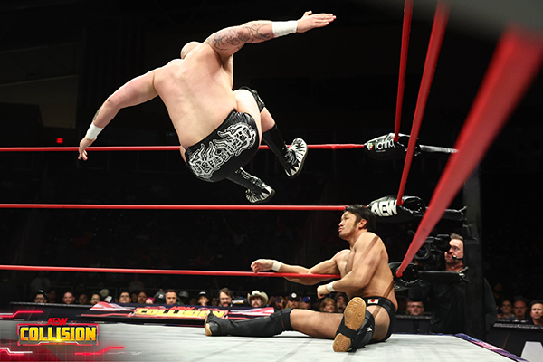 AEW COLLISION』で実現したLA道場時代の恩師・柴田との一騎打ちを