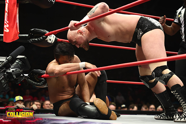 AEW COLLISION』で実現したLA道場時代の恩師・柴田との一騎打ちを