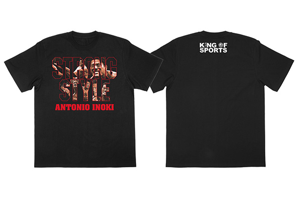 新品　新日本プロレス　STRONG STYLE Tシャツ　XL　ブラック　闘魂 2025年夏！「アントニオ猪木×新日本プロレス」新作Tシャツを発売