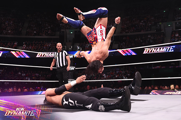 AEW x NJPW:Forbidden Door』前哨戦は棚橋がハイフライフローでユウタ