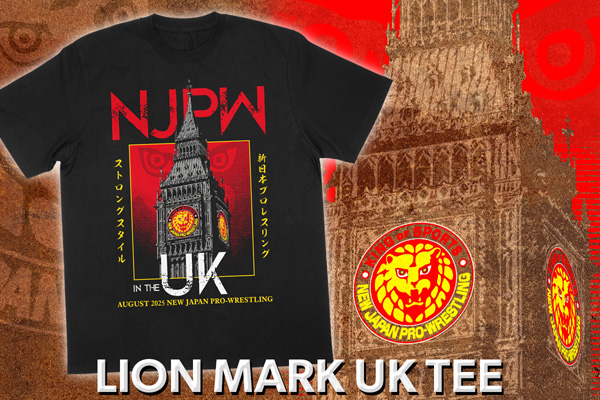 NJPW IN THE UK!! イギリス向け新作Tシャツ3種を闘魂SHOP通販サイトで