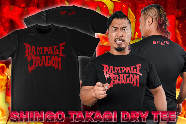 8.5大阪大会から発売！鷹木信悟 新作Tシャツが完成！【G135