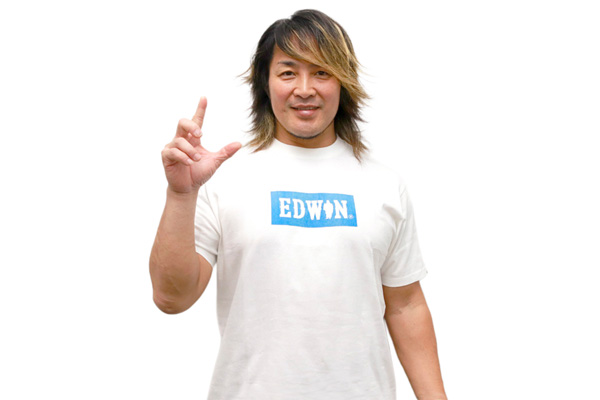 闘魂SHOP通販サイト&水道橋店限定！EDWINコラボに「棚橋弘至Tシャツ2種