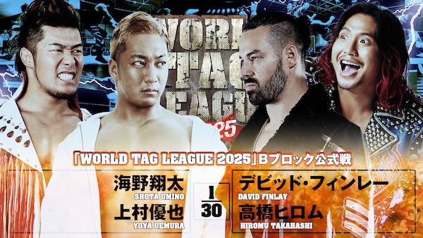 World Tag league night 10 (December 3) preview | NEW JAPAN PRO
