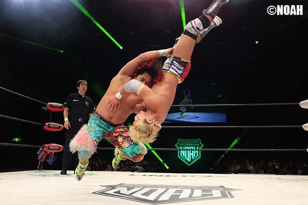 高橋ヒロムが『NOAH Jr.GRAND PRIX』準決勝でタダスケに勝利！ 決勝で