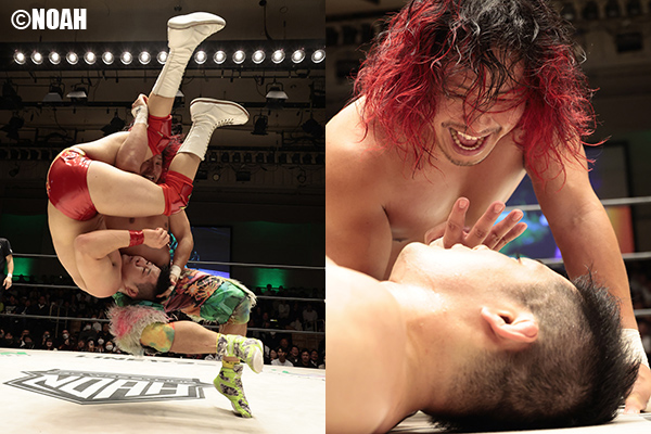 高橋ヒロムが『NOAH Jr.GRAND PRIX』で“新鋭”小田嶋大樹と熱戦を展開