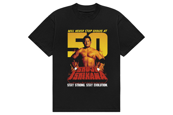 11.20後楽園ホール大会から石川修司選手のTシャツを会場特別発売