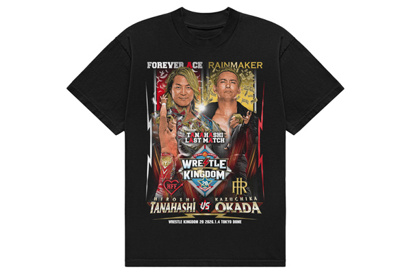 WK20】『WK20 棚橋弘至 vs オカダ・カズチカ 対戦記念Tシャツ』の受注