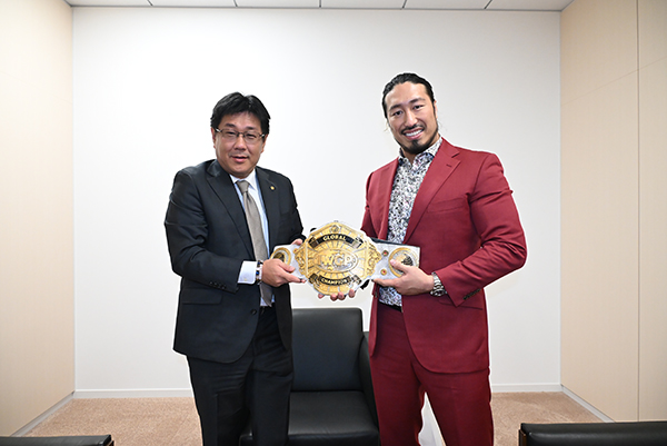 辻陽太選手が横浜市長を表敬訪問！1.4東京ドームでの勝利を誓う！ | 新